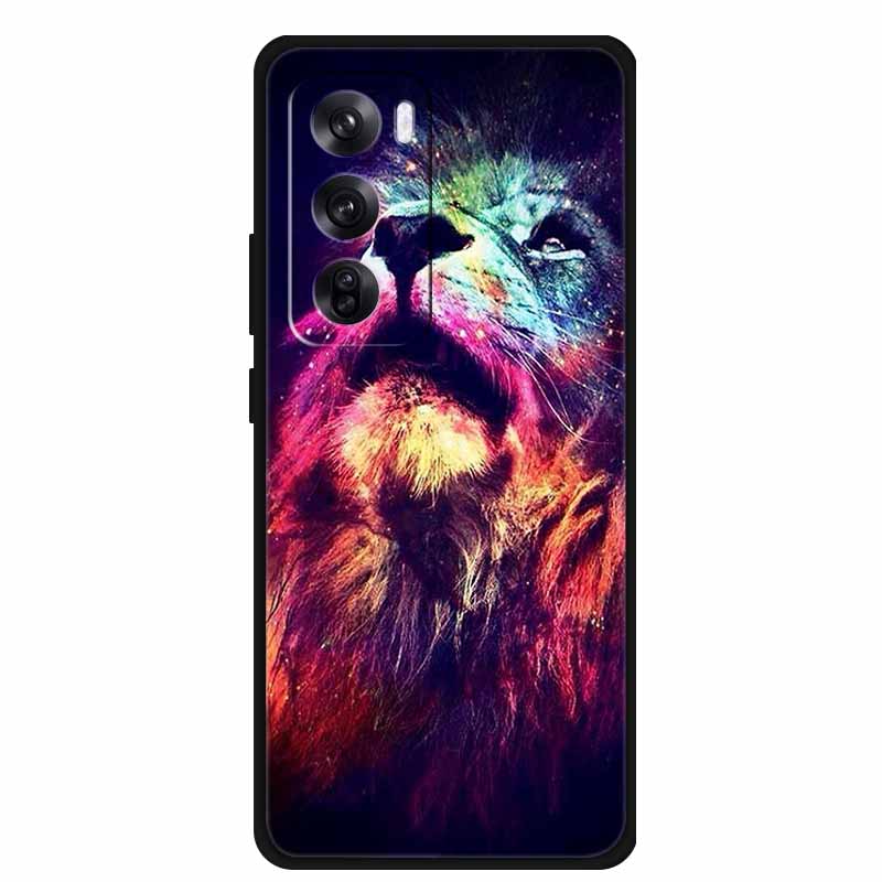 Чехол для OPPO Reno 12 / Reno12 Pro Глобальная версия Модный Принт Мягкий Силиконовый Задний Чехол Для Reno12 Pro Чехол с Кошкой Reno12 5G