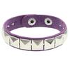 PU Leather Rivet Bracelet Bangle Bangle Unique Metal Wristband  Men Women
