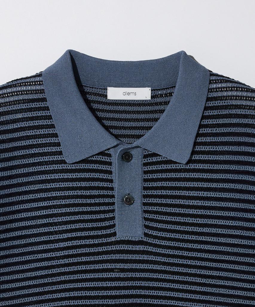 STCO Diems Punched Collar Classic Knit Navy (Classic Fit)_Dktwb20Ctn