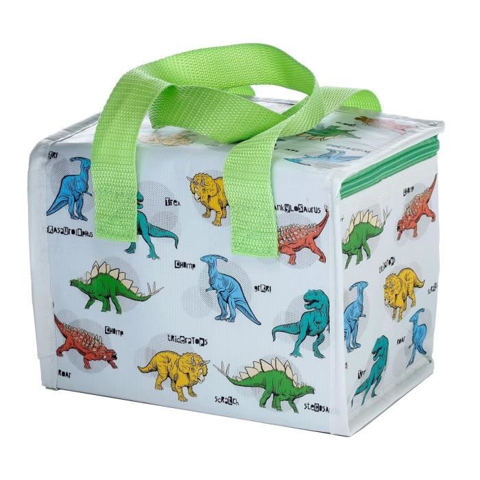 Sac à repas isotherme 16 x 21 cm Dinosaures