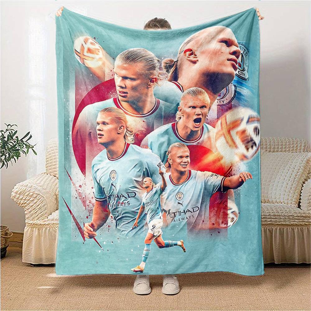 Haalands Dynamic Collage Blankets Flannel Printed Breathable Warm Throw Blanket for Home Office Bedspreads 0708a78