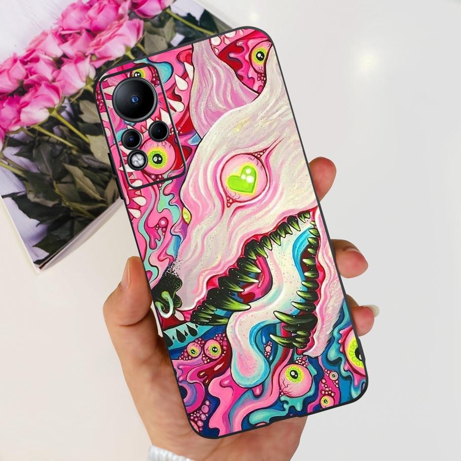 Чехол для Infinix Note 11 X663 X663B Стильный окрашенный задний чехол 6,7'' Ударопрочный чехол для телефона Для Infinix Note 11 Note11 Мягкий чехол