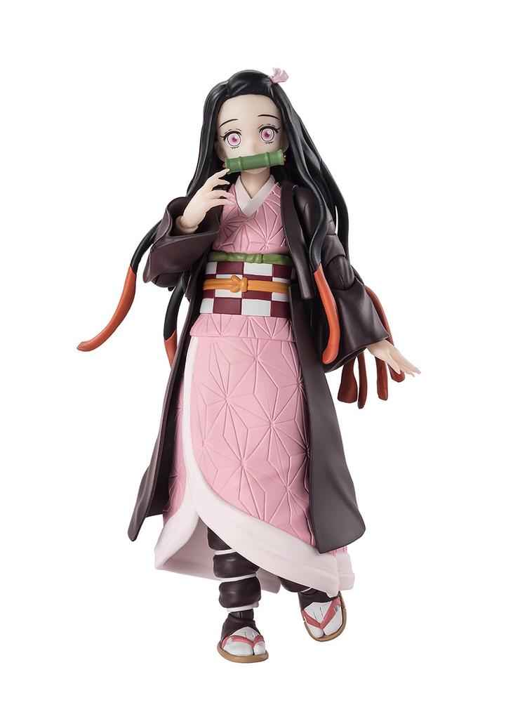 Demon Kimetsu no Yaiba Nezuko Kamado 130 мм окрашенная подвижная фигурка SHFiguarts Slayer ПВХ и АБС