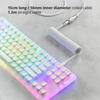 USB C Спиральный Игровой Кабель для Клавиатуры Металлический Авиаторский Провод