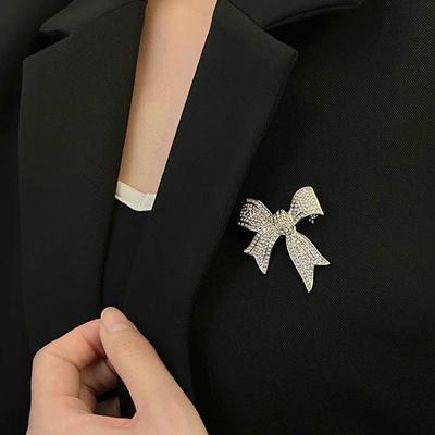 Броши с бантом для женщин, брошь с бантом, булавка, винтажные ювелирные изделия, аксессуары, костюм, анти-легкий корсаж