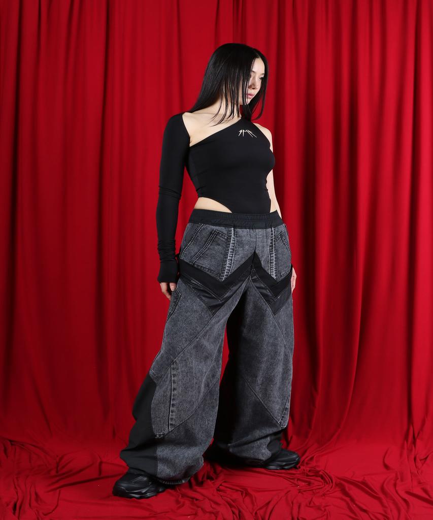 Sumilo Wide Denim Upcycled Pants Unisex