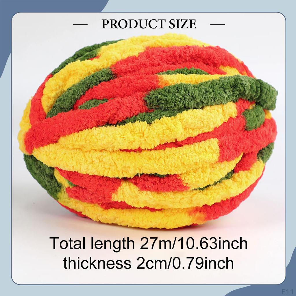 Thick And Bulky 27m Yarn, Decorative Voluminous for Crocheting, Sweaters, Cushions, Blankets,