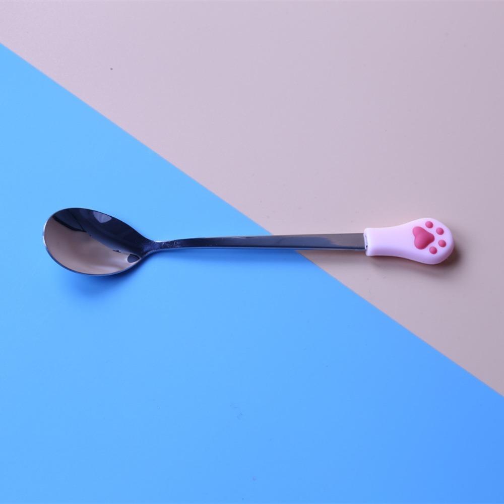 Ложка для помешивания с длинной ручкой «Кошачий коготь» Кухонные принадлежности Половник для супа Милые десертные ложки
