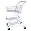Складная двухслойная металлическая тележка для покупок с функцией подъема по лестнице