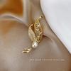 Diamond Inlaid Double Vintage Brooch Cartoon Pin Cross-border 's Eye Stone Alloy Brooch Female