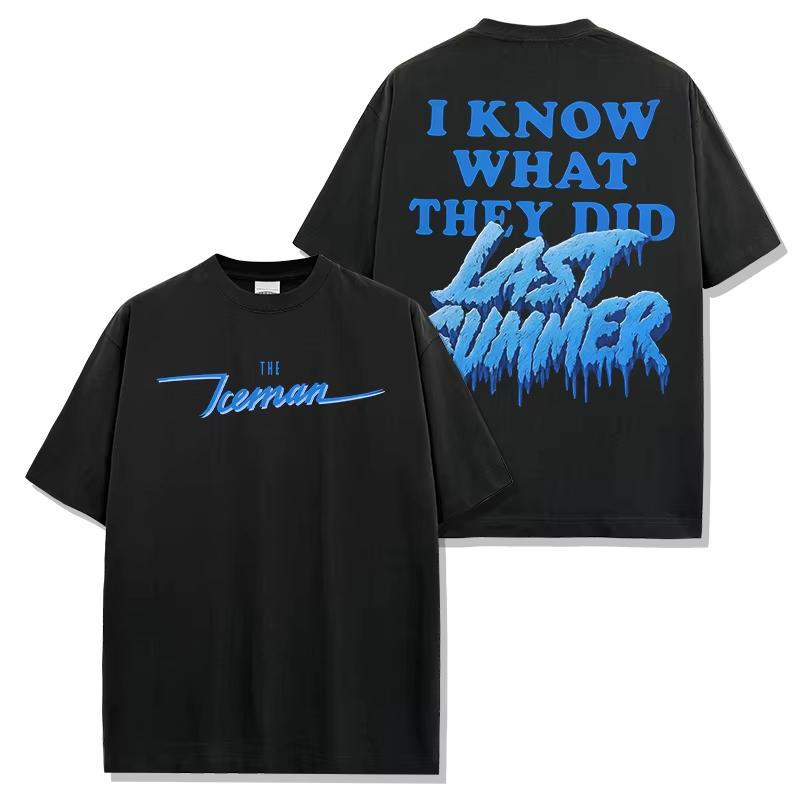 Drake The Iceman Vintage Tshirt Street Engineered Men Women Oversized Short Sleeve Y2k Cotton Short Sleeve Female Male Clothing