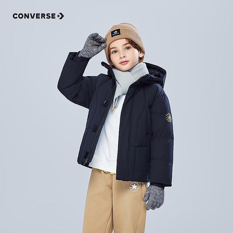 Converse Унисекс детский короткий пуховик с капюшоном