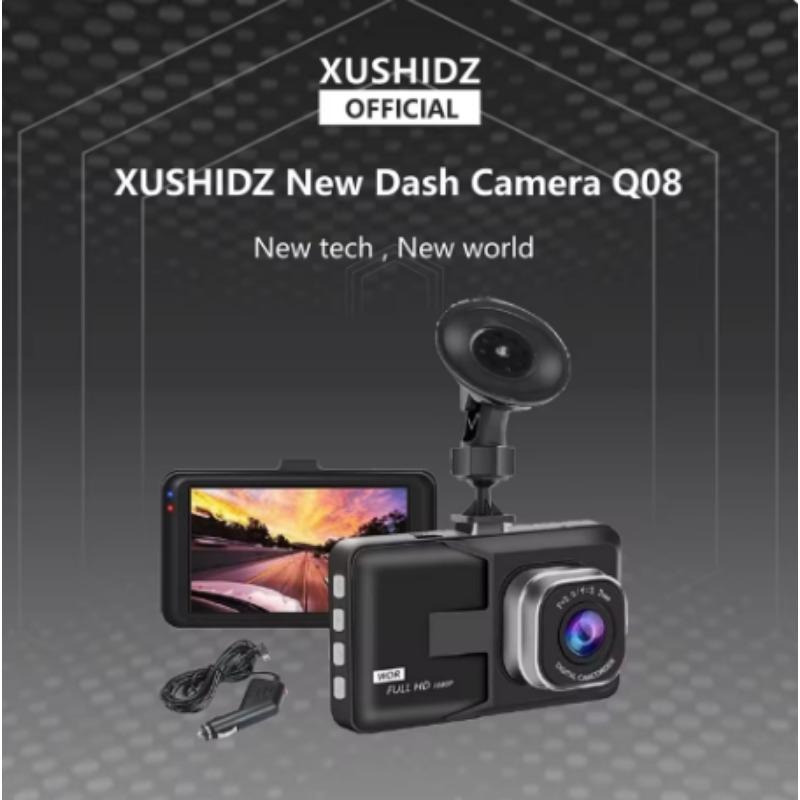 XUSHIDZ-Q08 Автомобильный видеорегистратор – 170° Широкоугольный 1080P DVR с G-сенсором и Супер ночным видением (Автомобильный регистратор)