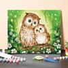 MF352 цифровая картина маслом акварель Сова комплект для рисования матери и дочки украшение гостиной живопись Рождественский подарок