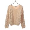 Eimy Istoire Long Sleeve Short Length Chunky Knit FREE Pink Sweater Women Used