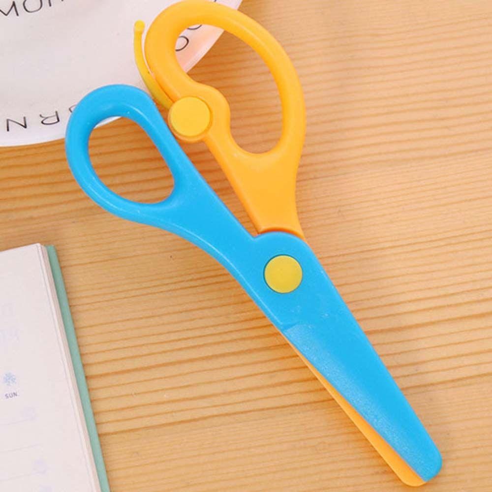 Photo Cut Handicraft DIY Tool Round Head Scissors Art Scissors Plastic Scissors Paper Cutting