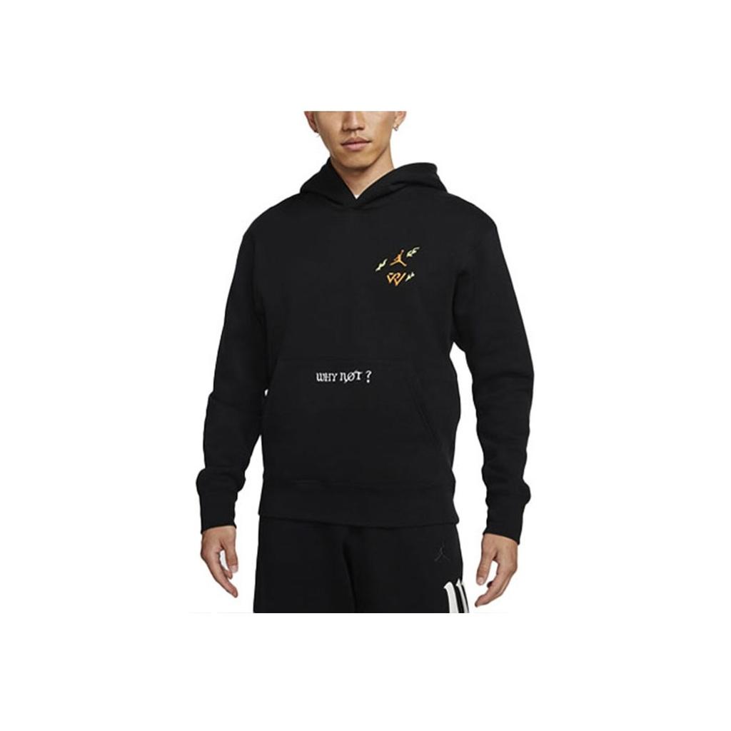 Jordan Почему нет? Повседневная спортивная флисовая толстовка с капюшоном для мужчин, черная DD3320-010