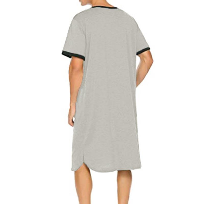 Тонкие Дышащие Приятные к коже Свободные Комплекты мужской домашней одежды с коротким рукавом