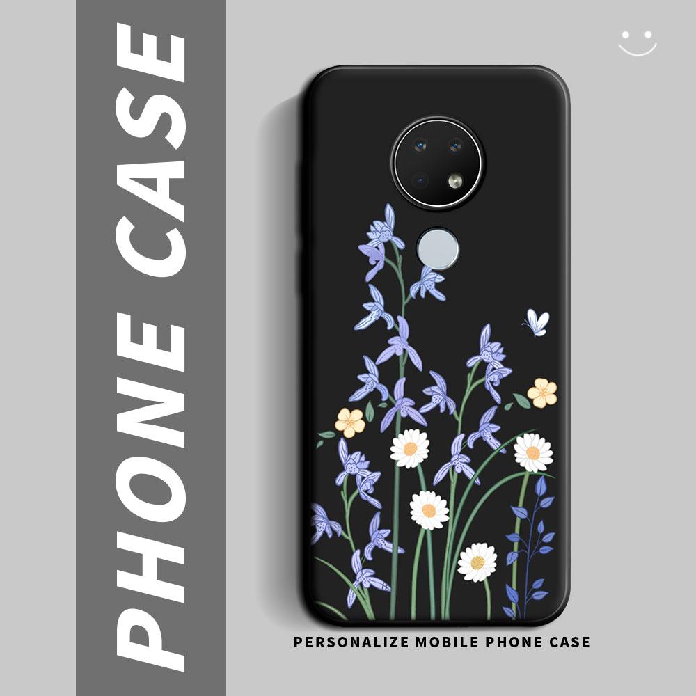 For Nokia 7.2 6.3 6.2 5.4 5.3 5.4 Case Cartoon Cute Flower Shockproof Silicone Soft Phone Case For Nokia 3.4 2.4 1.4 Back Cover