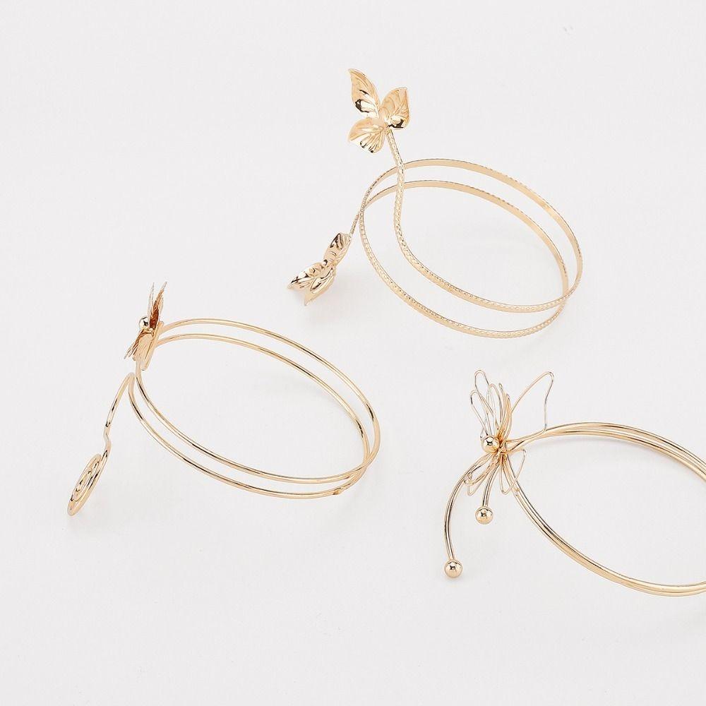 Leaf Flower Armband Arm Chain Butterfly Circle Upper Arm Bracelet Arm Accessories