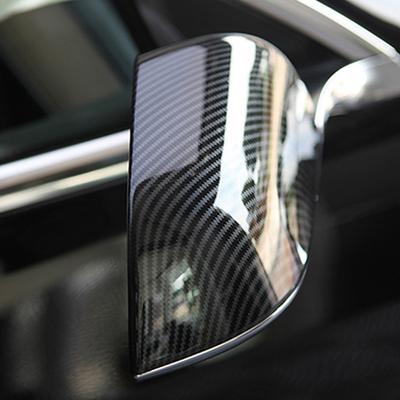 Автомобильные аксессуары из углеродного волокна для Tesla Model 3 2017-2025, сменные 2 шт., крышка зеркала заднего вида, боковое зеркало