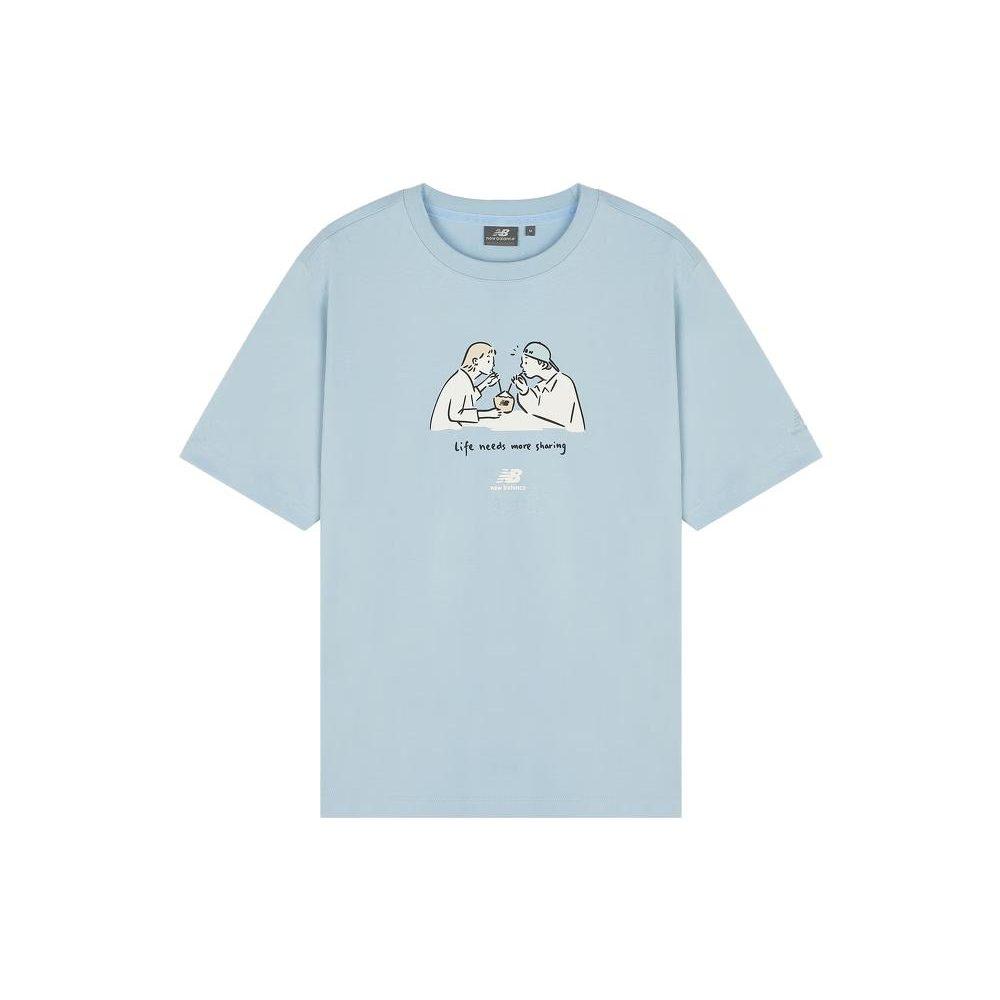 New Balance Футболка Унисекс Светло-голубая 5ED26041-LBL