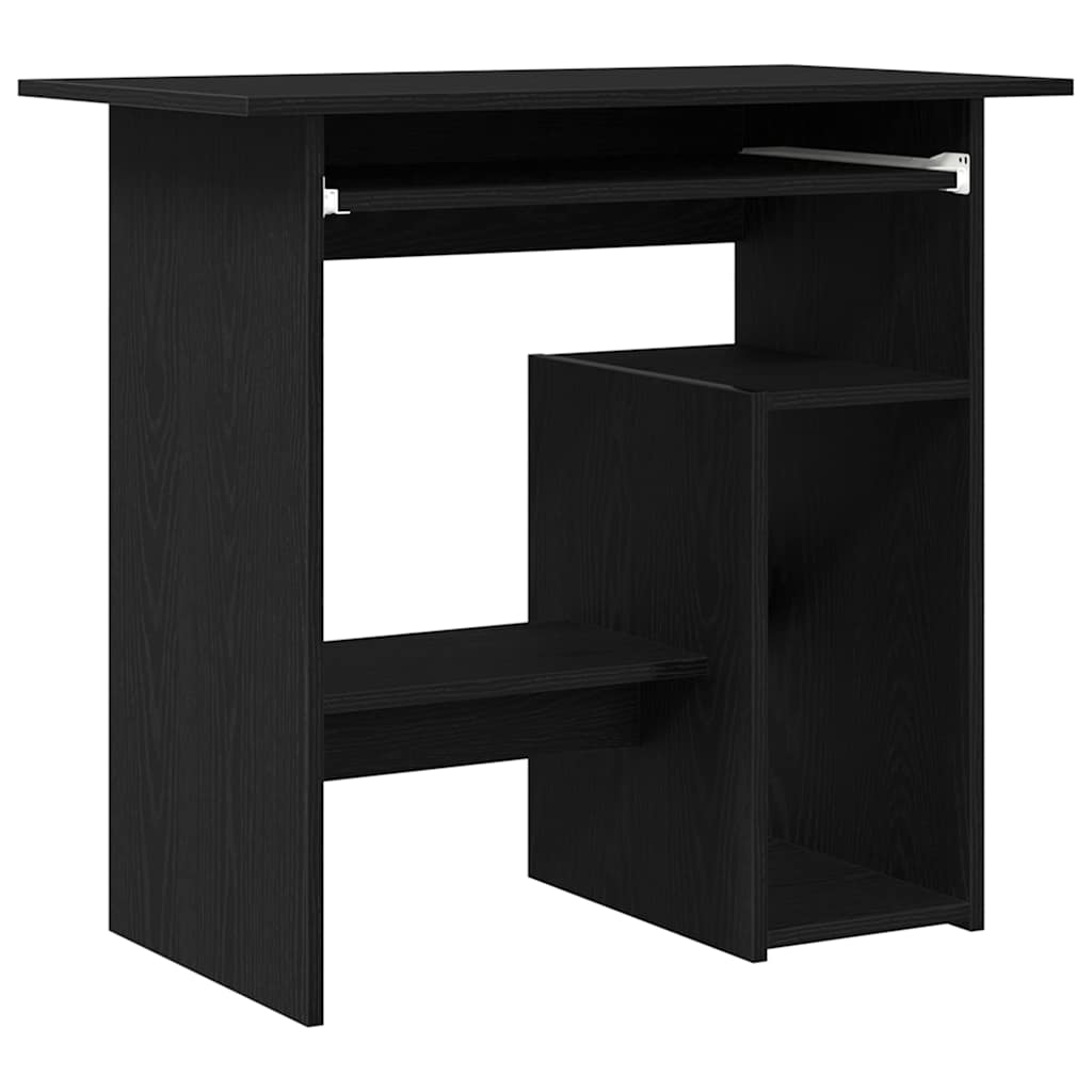 Desk Black Oak Effect 80 x 45 x 74 cm Engineered Wood