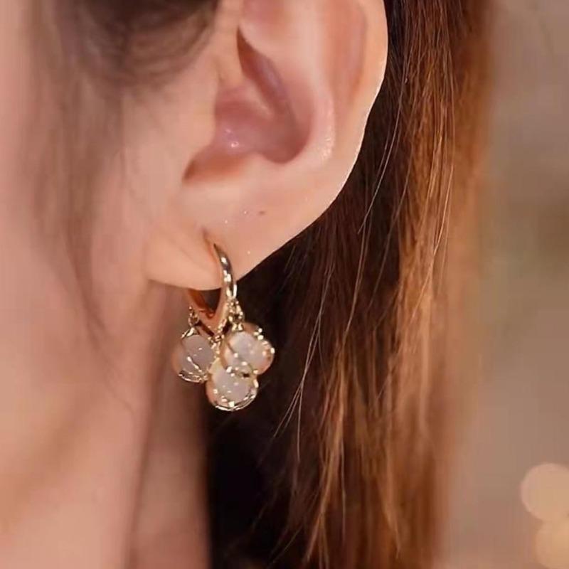 Изысканные Модные Женские Серьги-Кольца с Цветком Ландыша и Сердцем Свадебные Серьги Подарок на День Святого Валентина… Еще