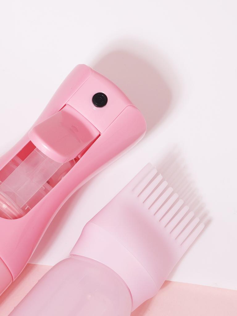 2 шт./набор 200 мл флакон-спрей с помпой для ухода за волосами, многоразовый, для шампуня, для ванны, с расческой-ремнем, набор для парикмахерской, специально для париков из натуральных волос