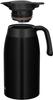 Thermos Кастрюля из нержавеющей стали 2 л Матовая черная Термокастрюля Настольная кастрюля Вакуумная колба Конструкция сохраняет еду горячей или холодной MTBK TTB-2001