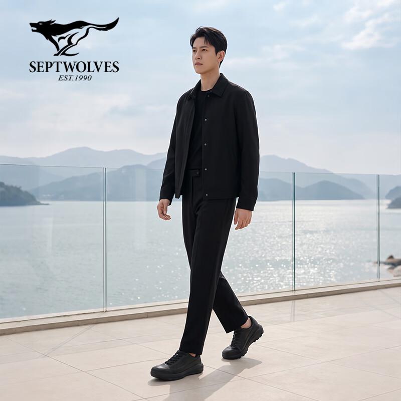 SEPTWOLVES Men's Business Casual Leather Sneakers