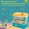 Aquarium Fishing Toy For Kids, Baby Aquarium Toy With Light & Music, Artificial Fish Tank With 2 Magnetic Fish, Electric Tank Toy