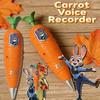 Zootopia 2 Carrot Recorder Pen | Judy & Nick Style For Kids | 60S Mini Recorder | 2-In-1 Gel Pen Stationery|Judy Partner