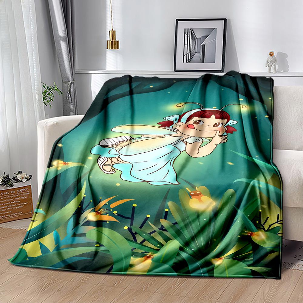1pc Strawberry Milky Theme Blanket Soft Lightweight Multi Seasonal Use for Travel Camping Picnics Sofa Office bedroom Gift for Friends