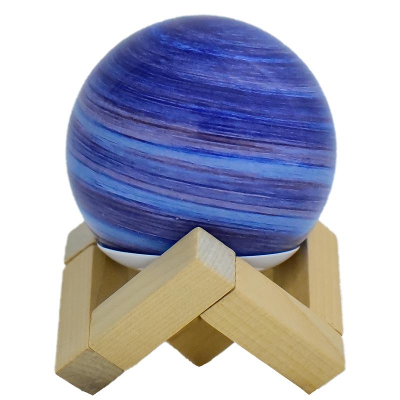 Лампа Galaxy Ball для детей, светящаяся в виде планетарного хрустального шара, ночник с питанием от USB, теплый подарок на ночь, домашний декор, спальня, Рождество