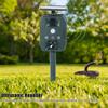 Outdoor Solar Power Animal Repellent Garden Ultrasonic Infrared Induction Bird Mouse Dog Repeller
