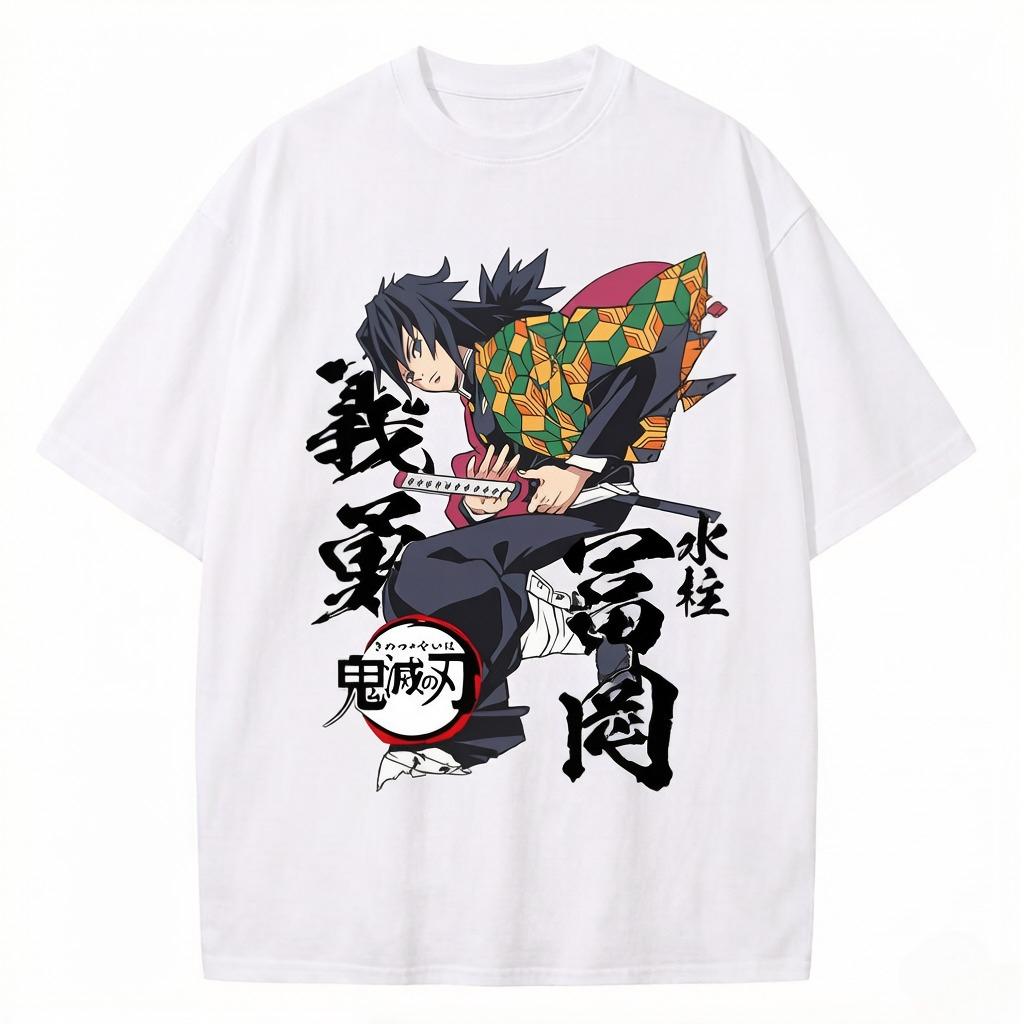 A Tshirt Featuring Agusha Masanosuke The Protagonist of The Japanese Anime Demon Slayers Ginza 21st Century Style Cotton Top