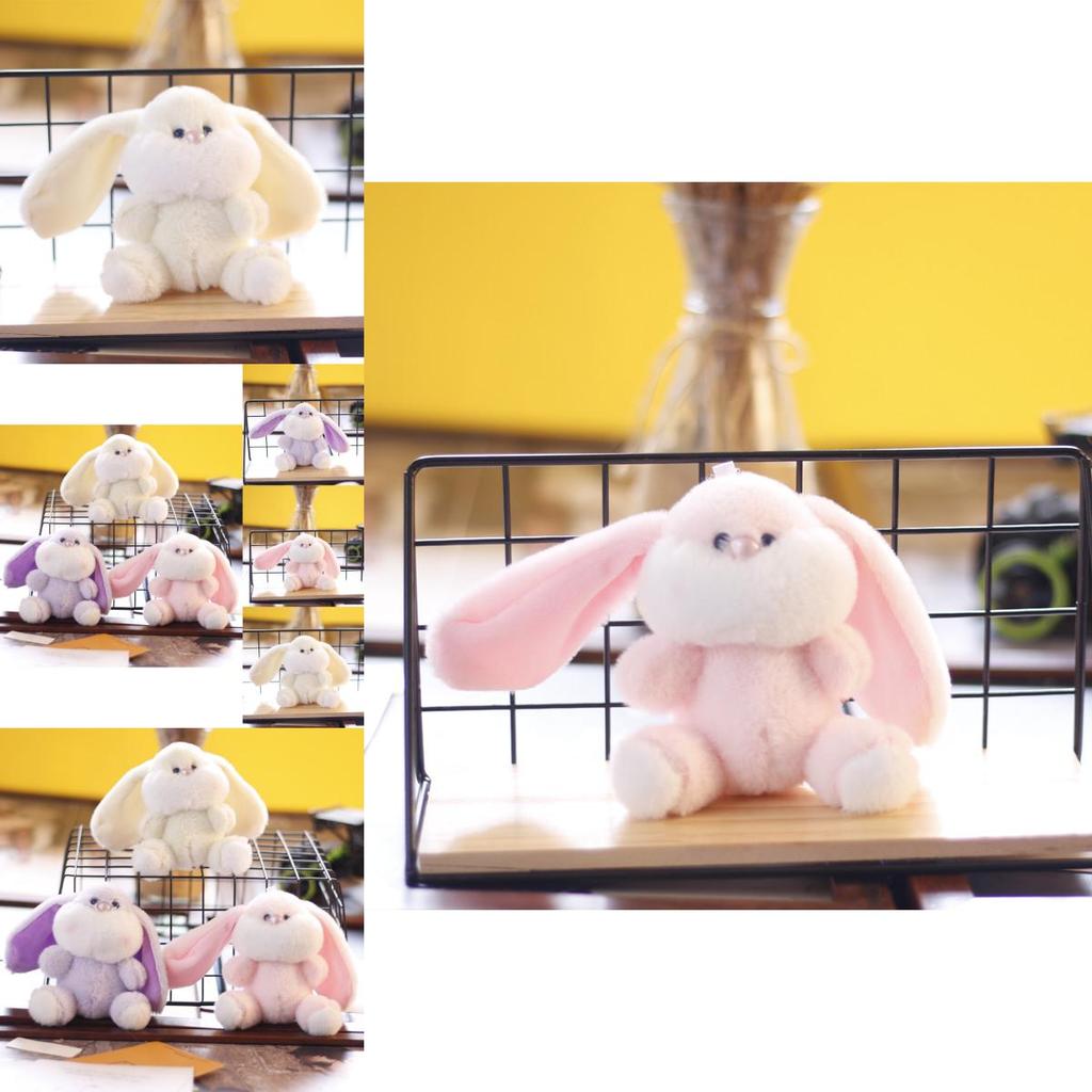 Adorable Cute Bunny Plush Keychain Soft Toy Charming Rabbit Bag Accessory
