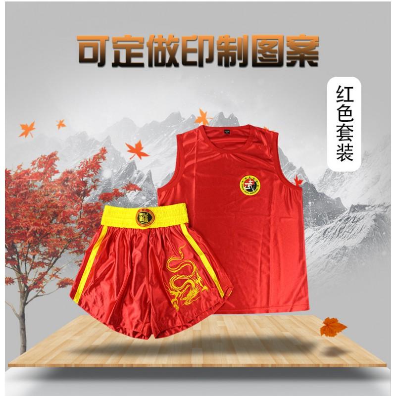 Martial Arts Uniform Set Sanda Muay Thai Boxing Training Lightweight Acrylic Fabric Unisex Short Pants