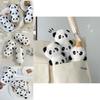 Cute Plush Cartoon Panda Backpack Charm With Lollipop Design Adorable Child Toy