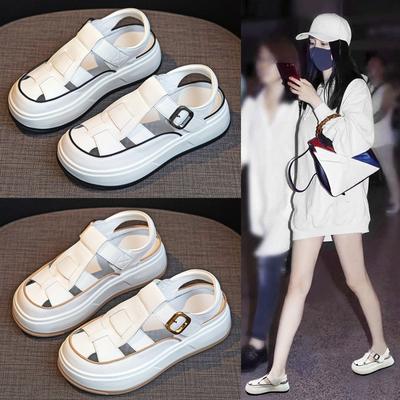 Обувь на толстой подошве, Ретро шлепанцы, Женская обувь, Дышащий новый стиль