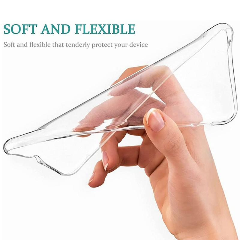 Clear Soft Silicone Phone Case For Xiaomi Redmi Note 11 10 10S 9S 8T 9 8 Pro 9T 9AT 9C Poco M4 M3 Pro 5G X3 NFC F3 Shockproof tPU Cover Fundas