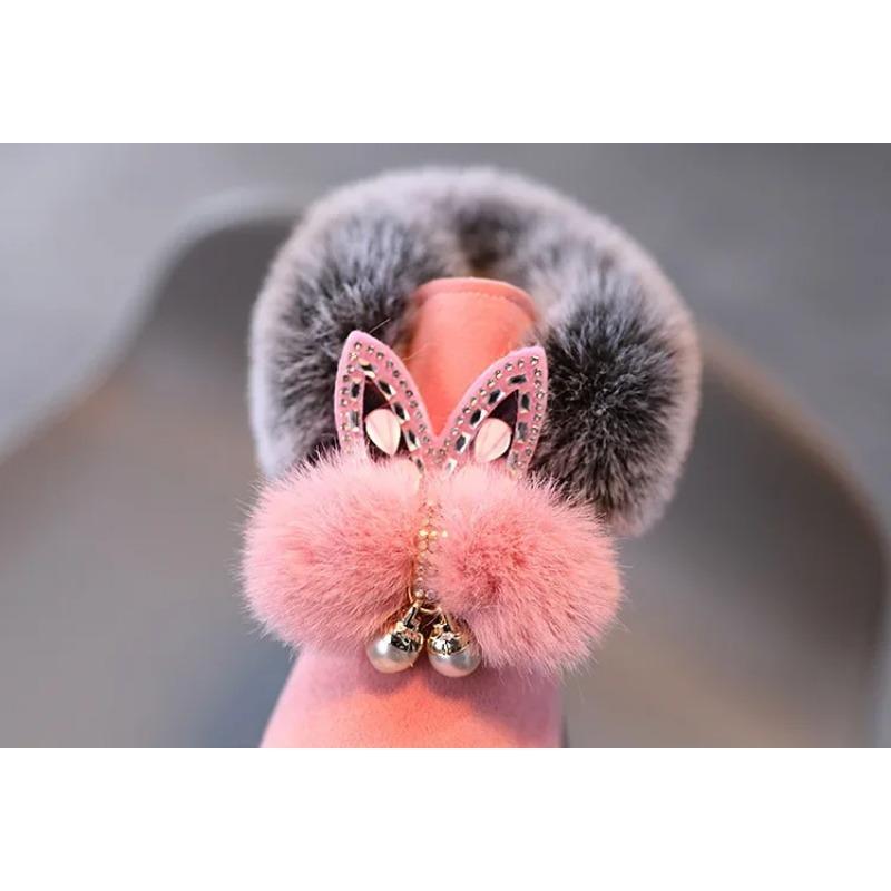 Зимние ботинки для девочек, ботинки принцессы, зимние ботинки, кожаная спортивная обувь для девочки, детские теплые ботинки, модные кроссовки для детей с мягкой подошвой