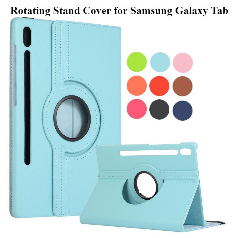 Чехол для планшета Samsung Galaxy Tab S8 Ultra S7 Plus FE, вращающийся на 360 градусов откидной чехол-подставка для Samsung Tab S7 FE S7FE, чехол