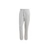 Lounge Fleece Pants Solid Color Logo Knit Drawstring Cuffed Casual Pants Men Pants Gray IS1579