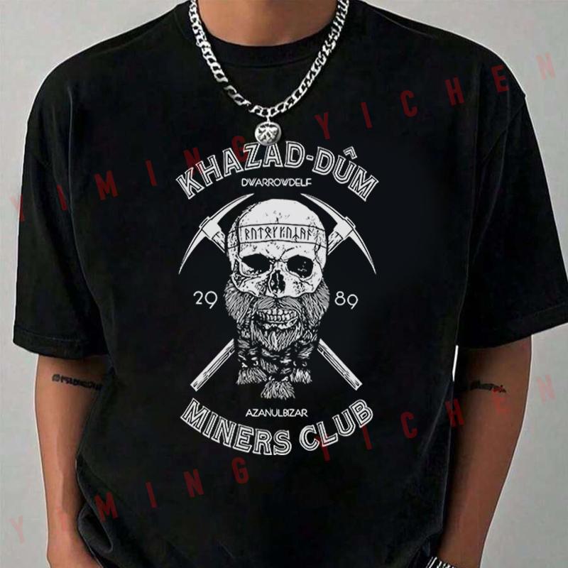Dum Miners Club Design T-Shirt Moto Riders Summer Men's Casual O-Neck Tops Tee 2026