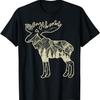 Винтажная футболка Moose Mountain с оленем, лосем, дикой природой, охотой, для охотника, в подарок