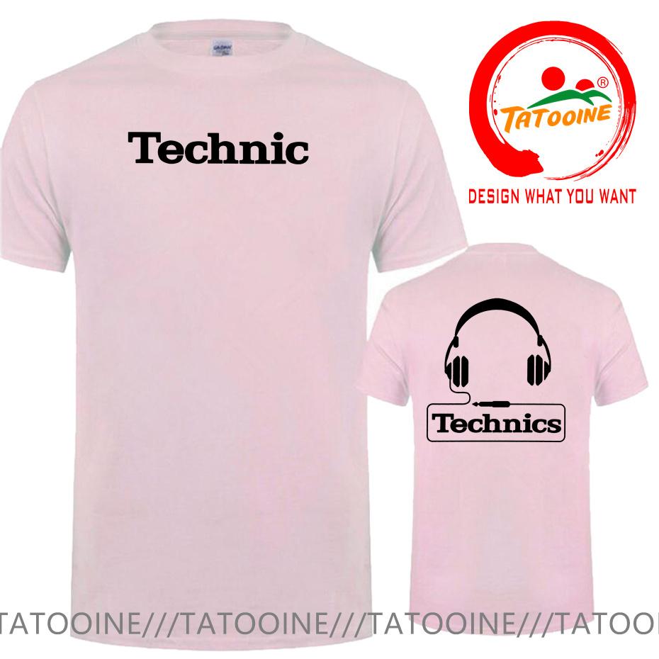 Technics Headphone Print T Shirts Unisex Disco DJ Party House Detroid Harajuku Fashion T Shirt Oversized T-shirt Trendy DJ Tee Tops