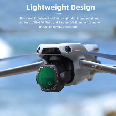 Набор фильтров для объектива камеры DJI Air 3S CPL/UV/ND8/ND16/ND32/ND64 Поляризационный фильтр нейтральной плотности