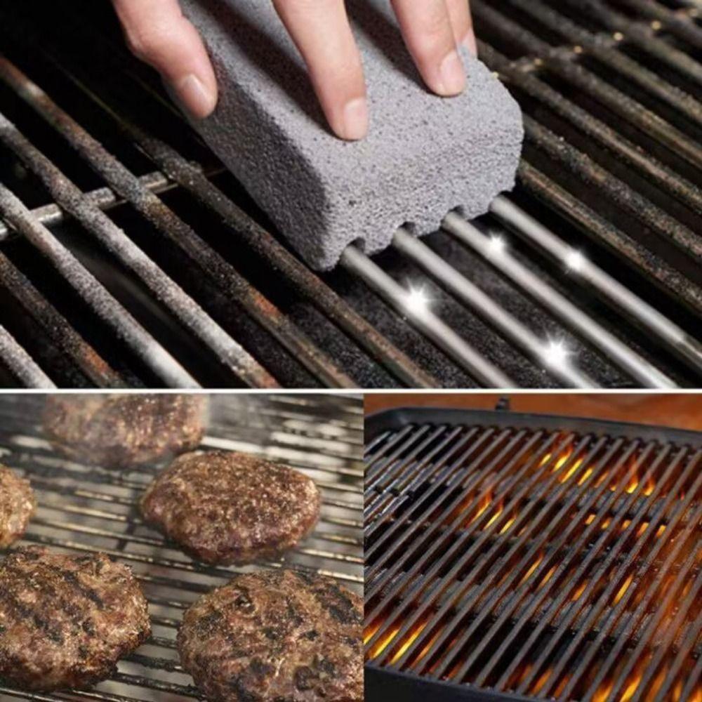 Pumice Brick BBQ Grill Cleaning Brick Temperature Resistance Camping Grease Cleaner  Travel